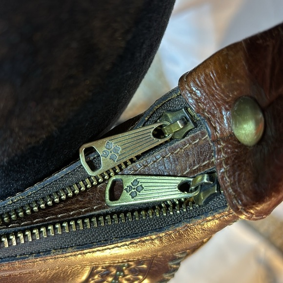 Vintage Patricia Nash Camila Distressed Leather Hobo Bag Vintage - Picture 5 of 15